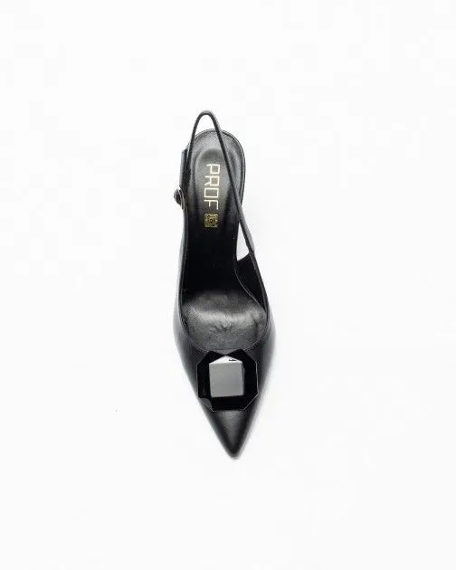 Zapato destalonado PROF Ines Negro