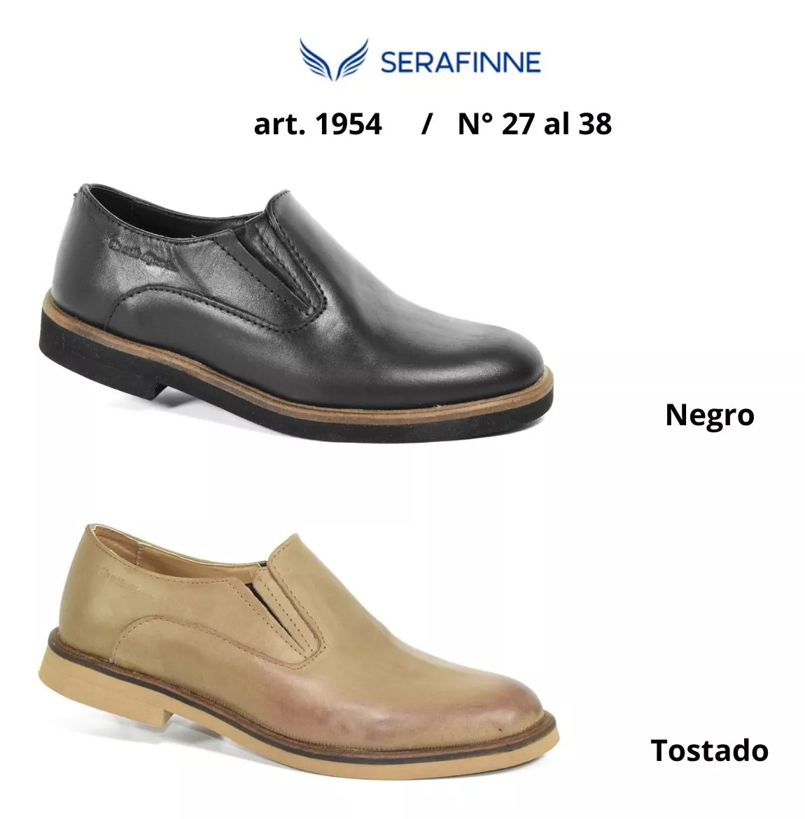 Zapato Vestir Niños Cuero Vacuno Confort Arian's 1954