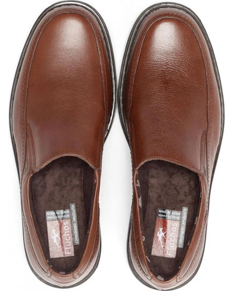 Zapatos de Hombre FLUCHOS ZAPATOS DE VESTIR COLOR CUERO 9578 MARRON