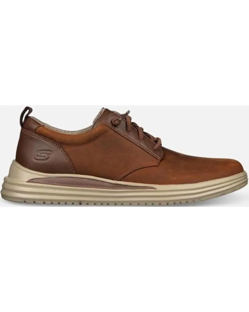 Zapatos de Hombre SKECHERS ZAPATOS DE SPORT 204667 CUERO MARRóN
