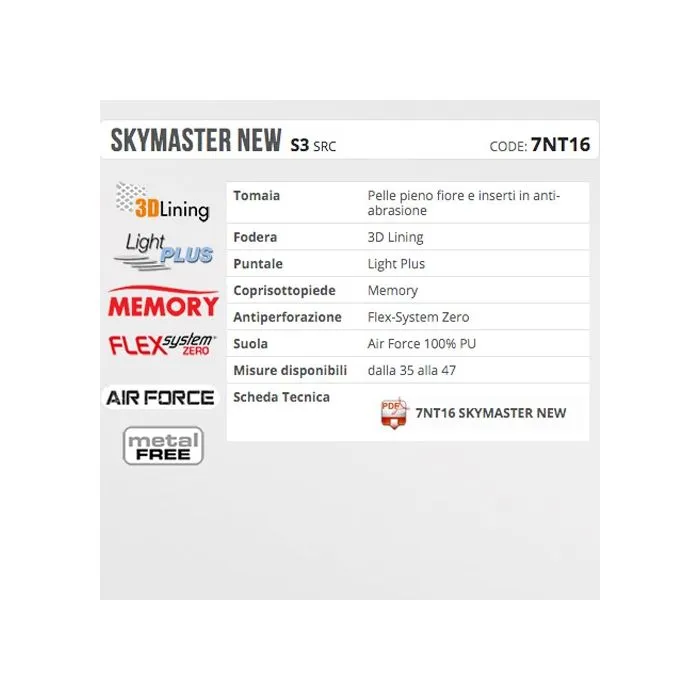 Zapatos de trabajo Aimont Skymaster New S3 SRC