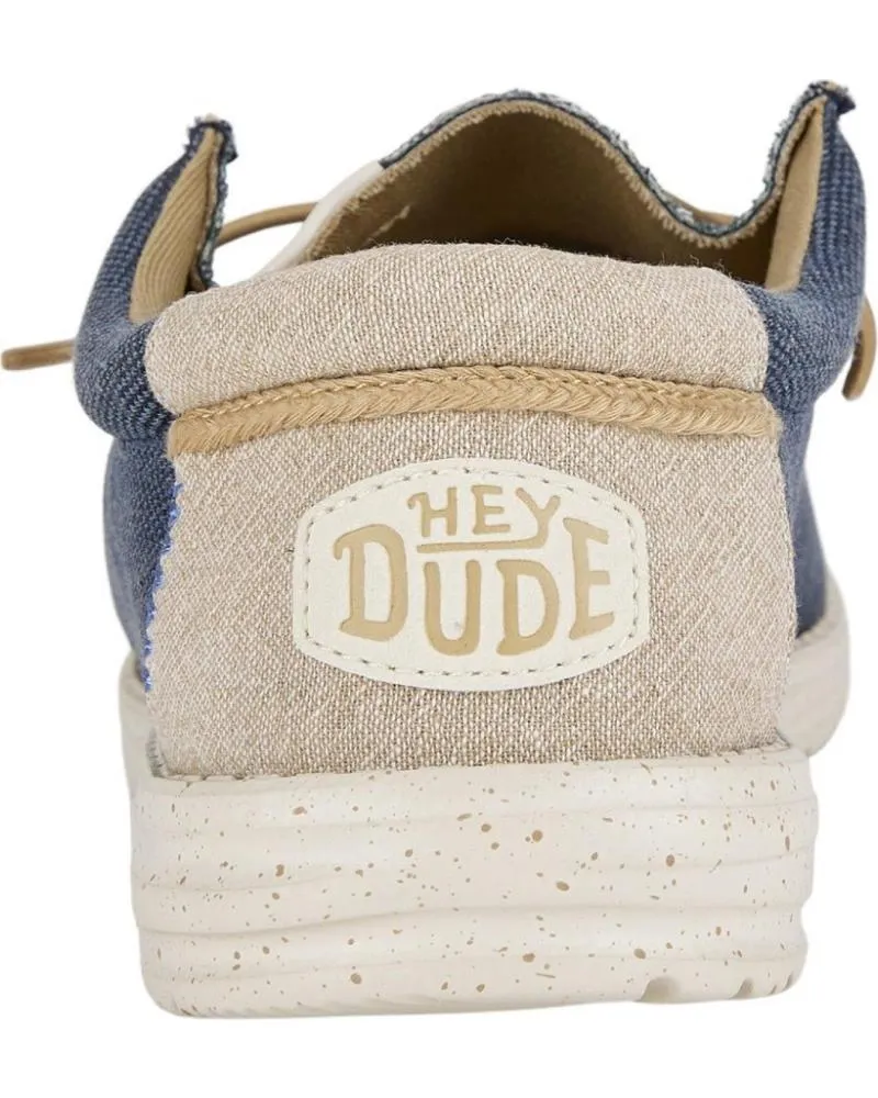 Zapatos HEY DUDE  de Hombre HOMBRE MOCASINES WALLY COASTLINE JUTE MARINO  VARIOS COLORES