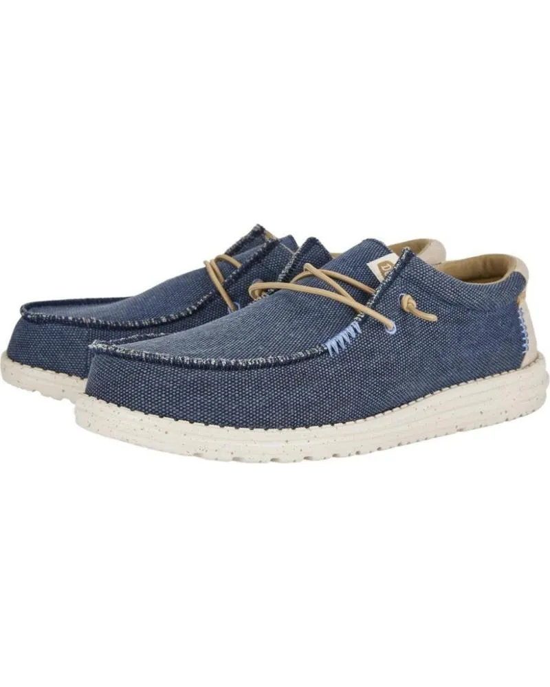 Zapatos HEY DUDE  de Hombre HOMBRE MOCASINES WALLY COASTLINE JUTE MARINO  VARIOS COLORES