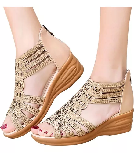  Zapatos Para Dama Sandalia Ortopédica Sandalias Mujer Tacon