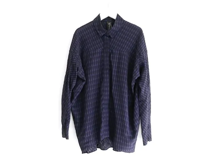 Zero+Maria Cornejo Marino/Camisa suelta negra Negro Azul marino 