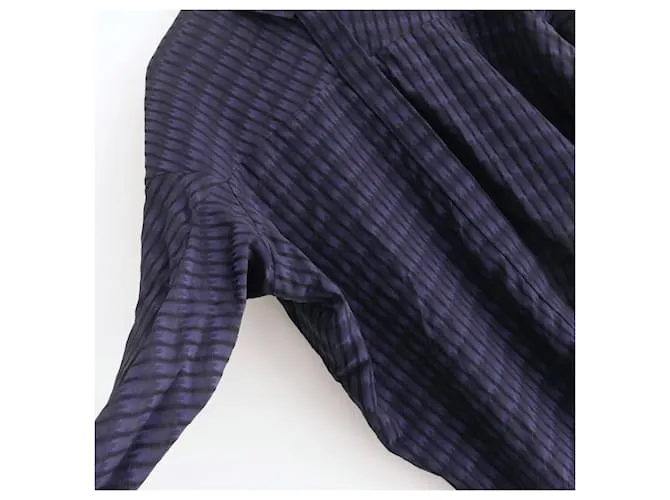 Zero+Maria Cornejo Marino/Camisa suelta negra Negro Azul marino 
