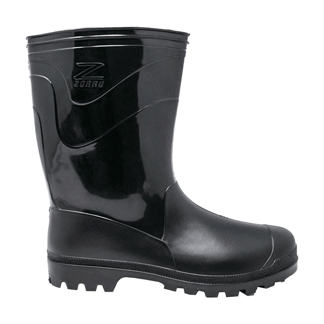 ZORRO PPHU201511 TALLA 44 PAR DE BOTAS PVC ANTIDESLIZANTES FORRO INTERNO ANTIBACTERIAL NEGRAS ALTAS