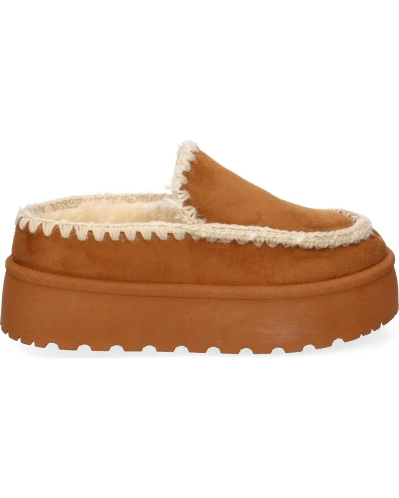 Zuecos PUNTOSALAO  de Mujer ZUECO DE PLATAFORMA ESTILO ESQUIMAL PARA MUJER COLOR CUERO V  VARIOS COLORES