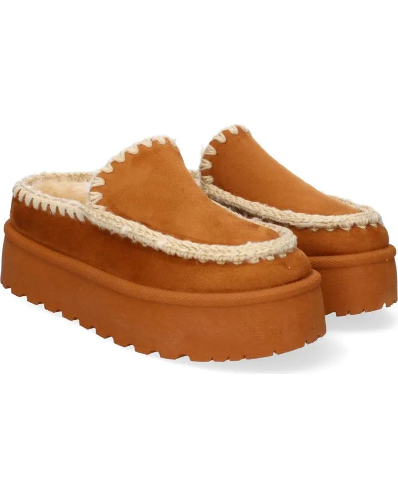 Zuecos PUNTOSALAO  de Mujer ZUECO DE PLATAFORMA ESTILO ESQUIMAL PARA MUJER COLOR CUERO V  VARIOS COLORES