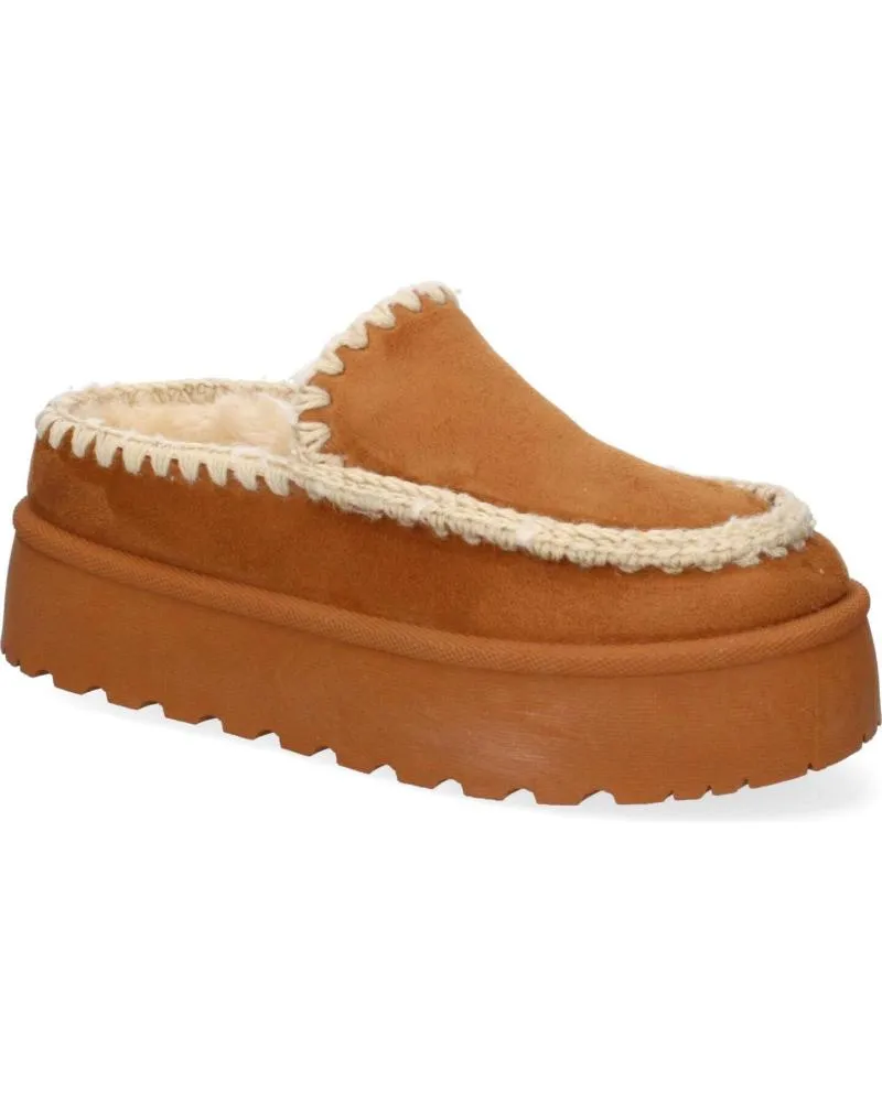 Zuecos PUNTOSALAO  de Mujer ZUECO DE PLATAFORMA ESTILO ESQUIMAL PARA MUJER COLOR CUERO V  VARIOS COLORES