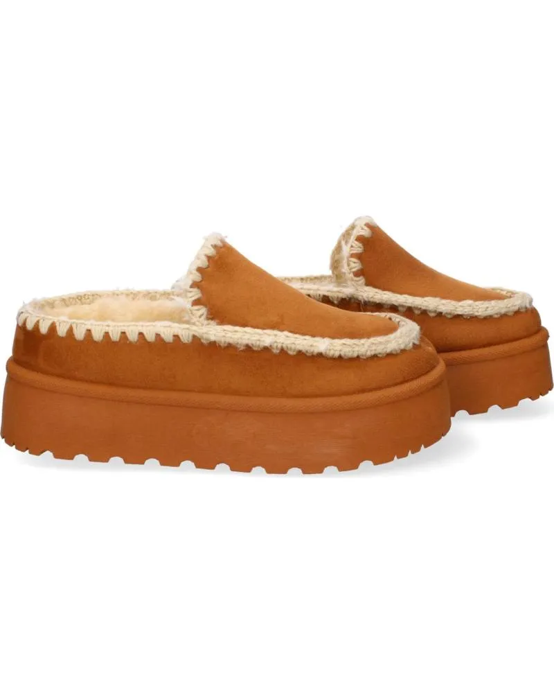 Zuecos PUNTOSALAO  de Mujer ZUECO DE PLATAFORMA ESTILO ESQUIMAL PARA MUJER COLOR CUERO V  VARIOS COLORES